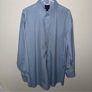 Jos. A. Bank Traveler Traditional Fit Light Blue Dress Shirt (17-34)